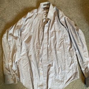Vintage KETCH Light Blue Long Sleeve Button Up Shirt Size 16 34/35